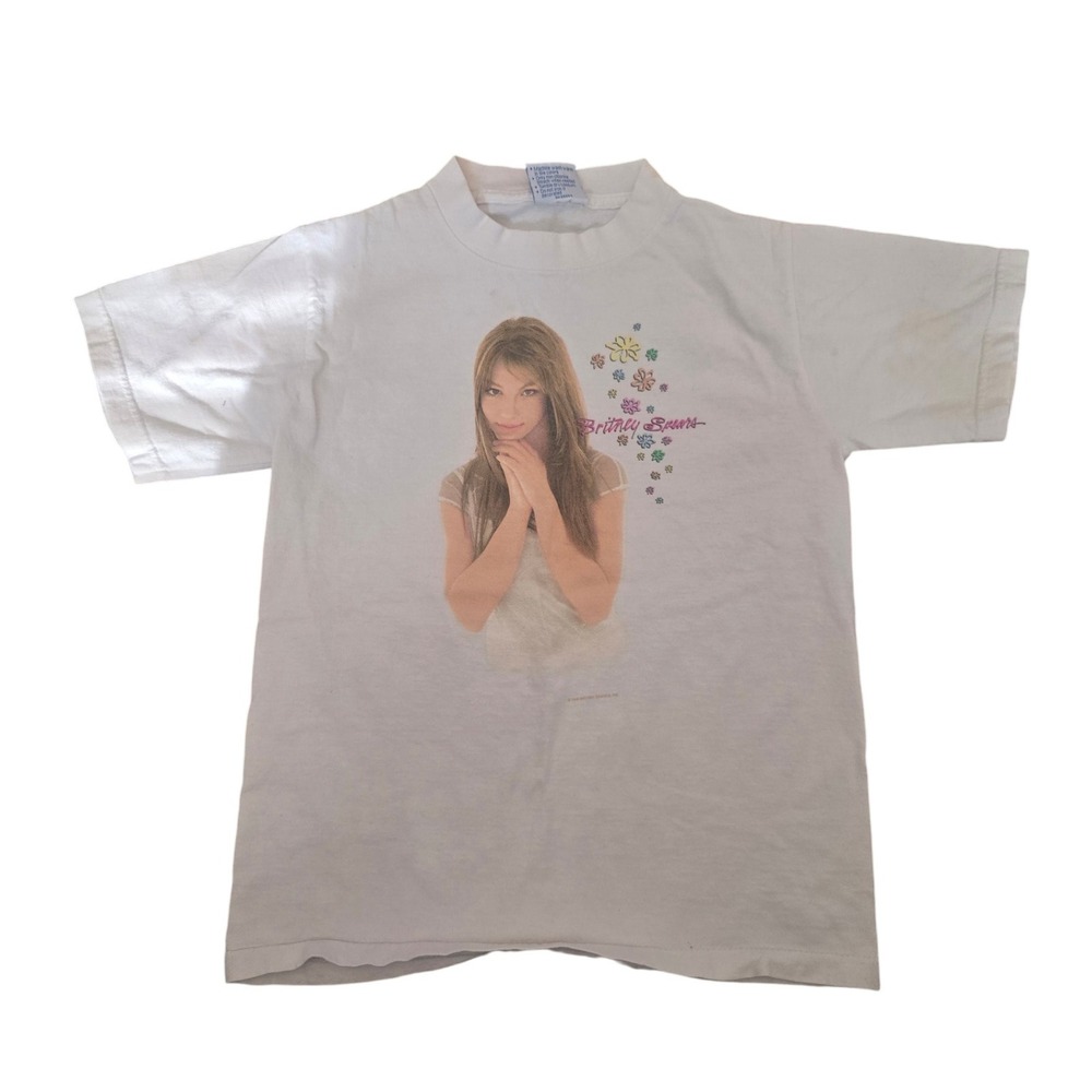 Vintage 1999 Britney Spears T-Shirt Youth M‎ All Sport Maxweight Pop Star